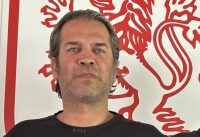 v.l. Vorsitzender Imdat Acar, Sportchef Tuna Kayabasi, Neuzugang Darren Rios, Sportlicher Leiter Reza Hassani